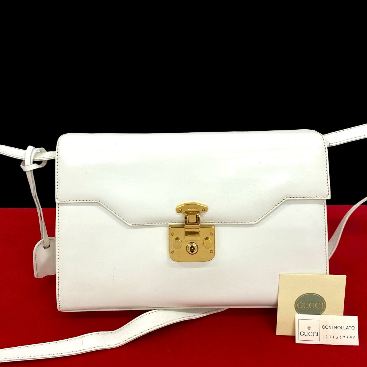 Gucci Lock Calf Leather Shoulder Bag