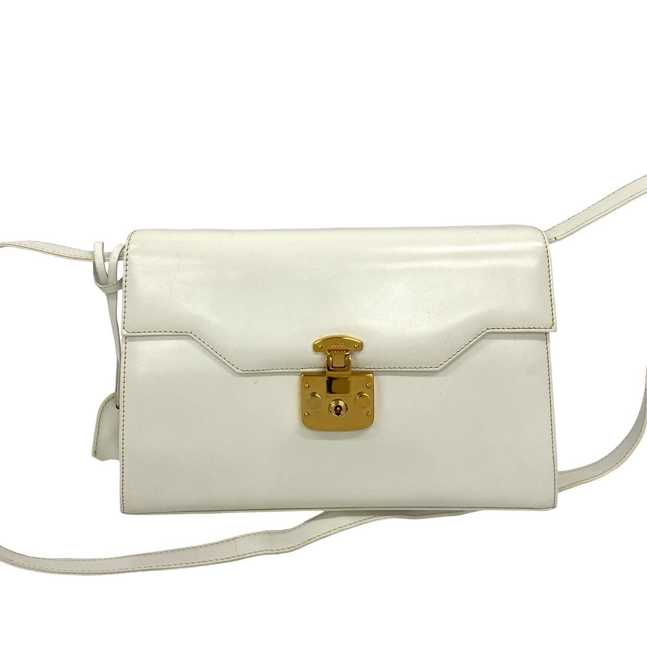 Gucci Lock Calf Leather Shoulder Bag
