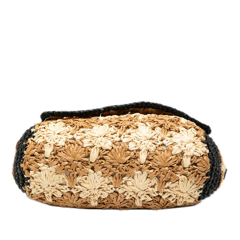 Gucci GG Marmont Raffia Shoulder Bag