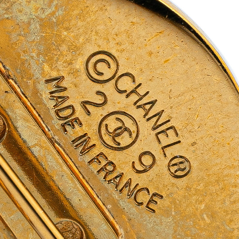 Chanel Gold Plated Coco Mark 31 RUE CAMBON Matelasse Brooch Classic Flap Tote