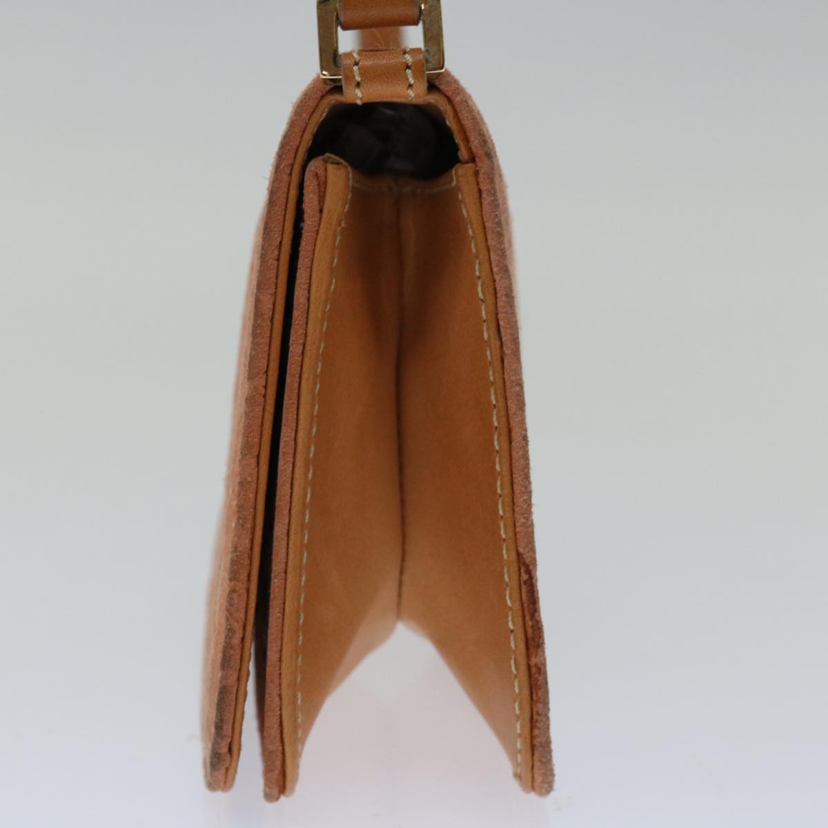 Luxury CELINE C Macadam Canvas Shoulder Bag Orange 11322