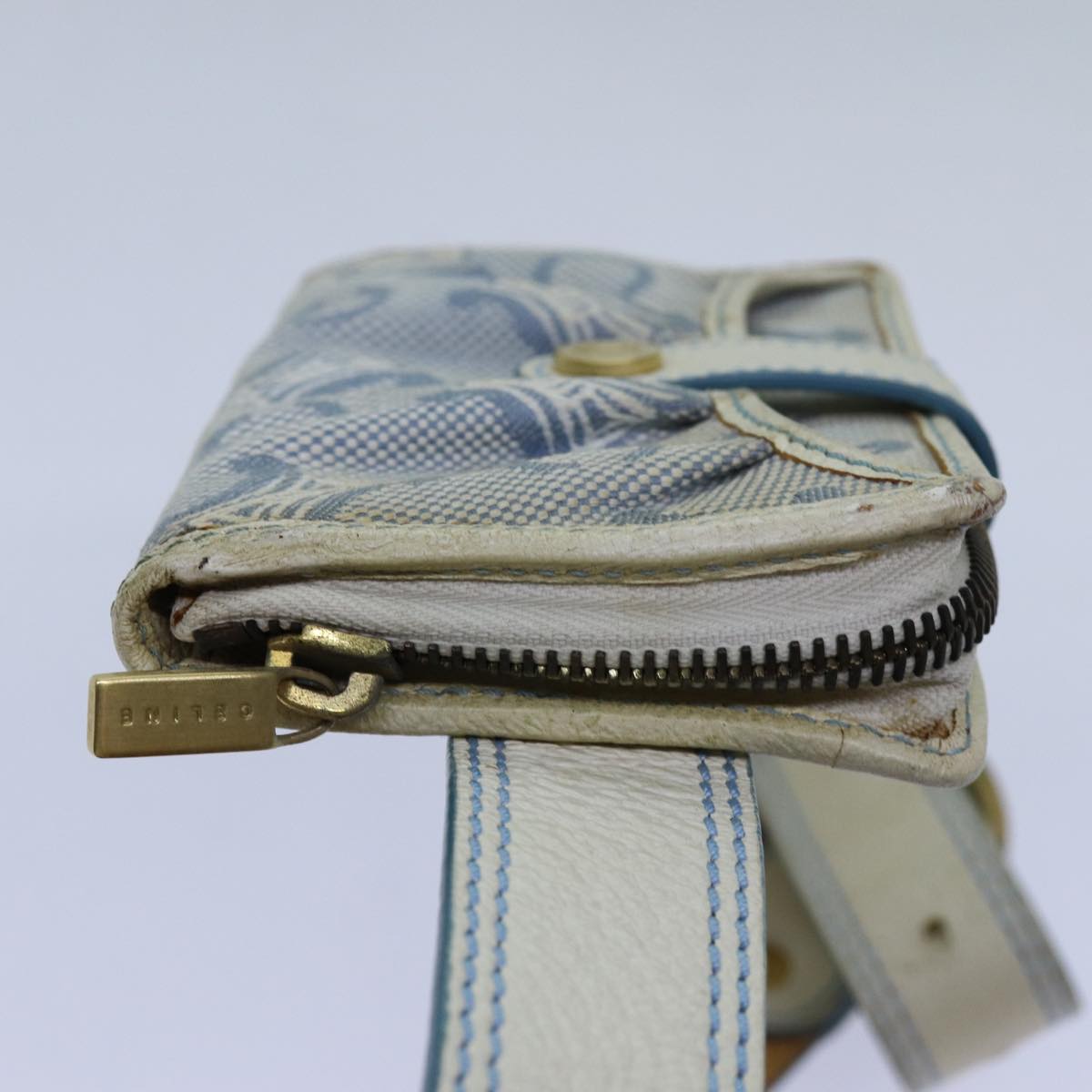 Luxury CELINE C Macadam Canvas Waist bag Blue 11883