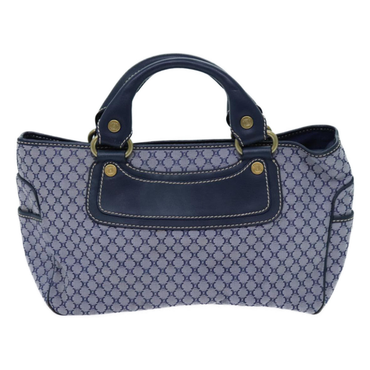 Luxury CELINE Macadam Canvas Boogie bag Hand Bag Navy 11950