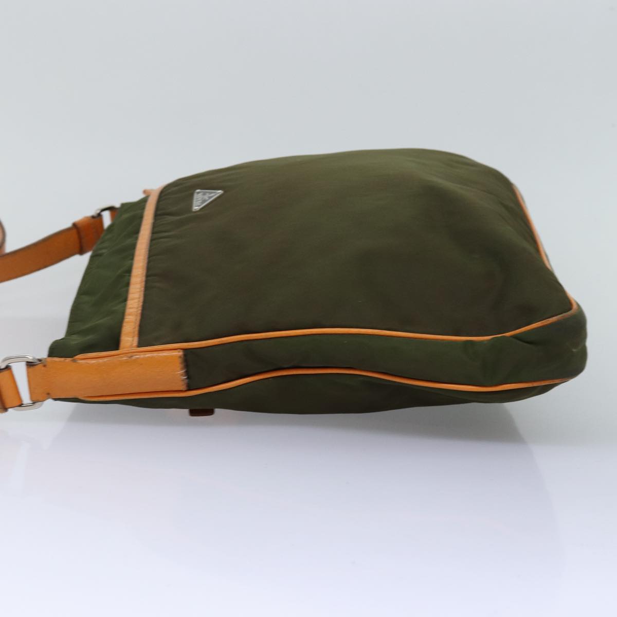 PRADA Shoulder Bag Nylon Khaki Auth yk12784