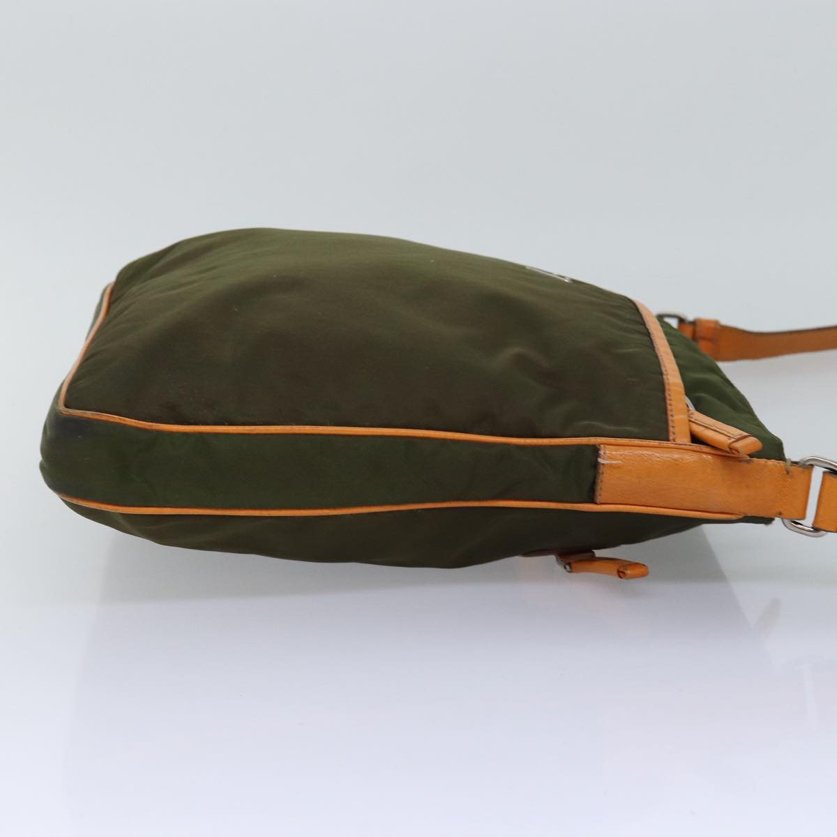 PRADA Shoulder Bag Nylon Khaki Auth yk12784