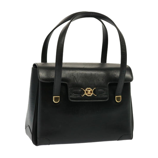 Luxury CELINE Hand Bag Leather Black 13208