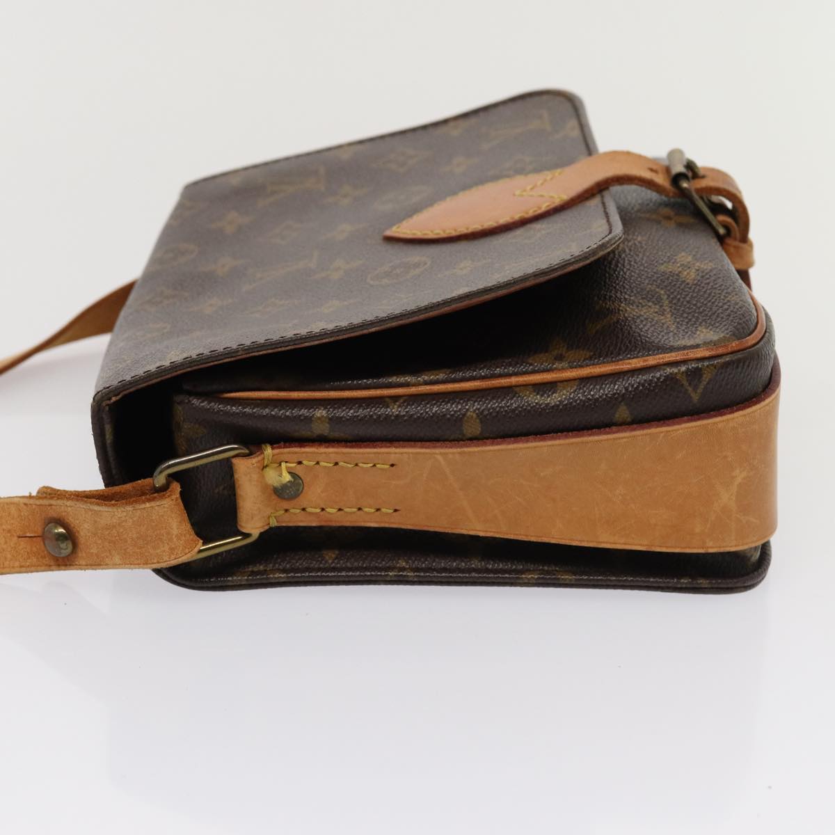 LOUIS VUITTON Monogram Cartouchiere MM Shoulder Bag M51253 LV Auth yk13465