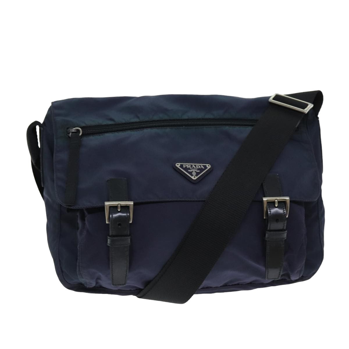 PRADA Shoulder Bag Nylon Purple Auth