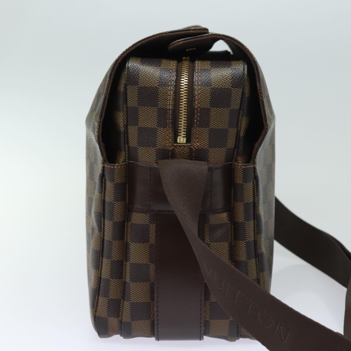 LOUIS VUITTON Damier Ebene Naviglio Shoulder Bag N45255 LV Auth yk13865