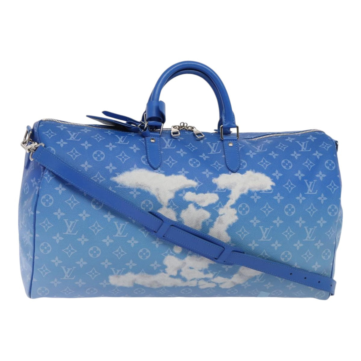 LOUIS VUITTON Monogram Clouds Keepall Bandouliere 50 Bag LV Auth yk14164A
