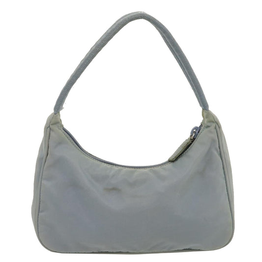 Prada Pouch Hand Bag Nylon Light Blue