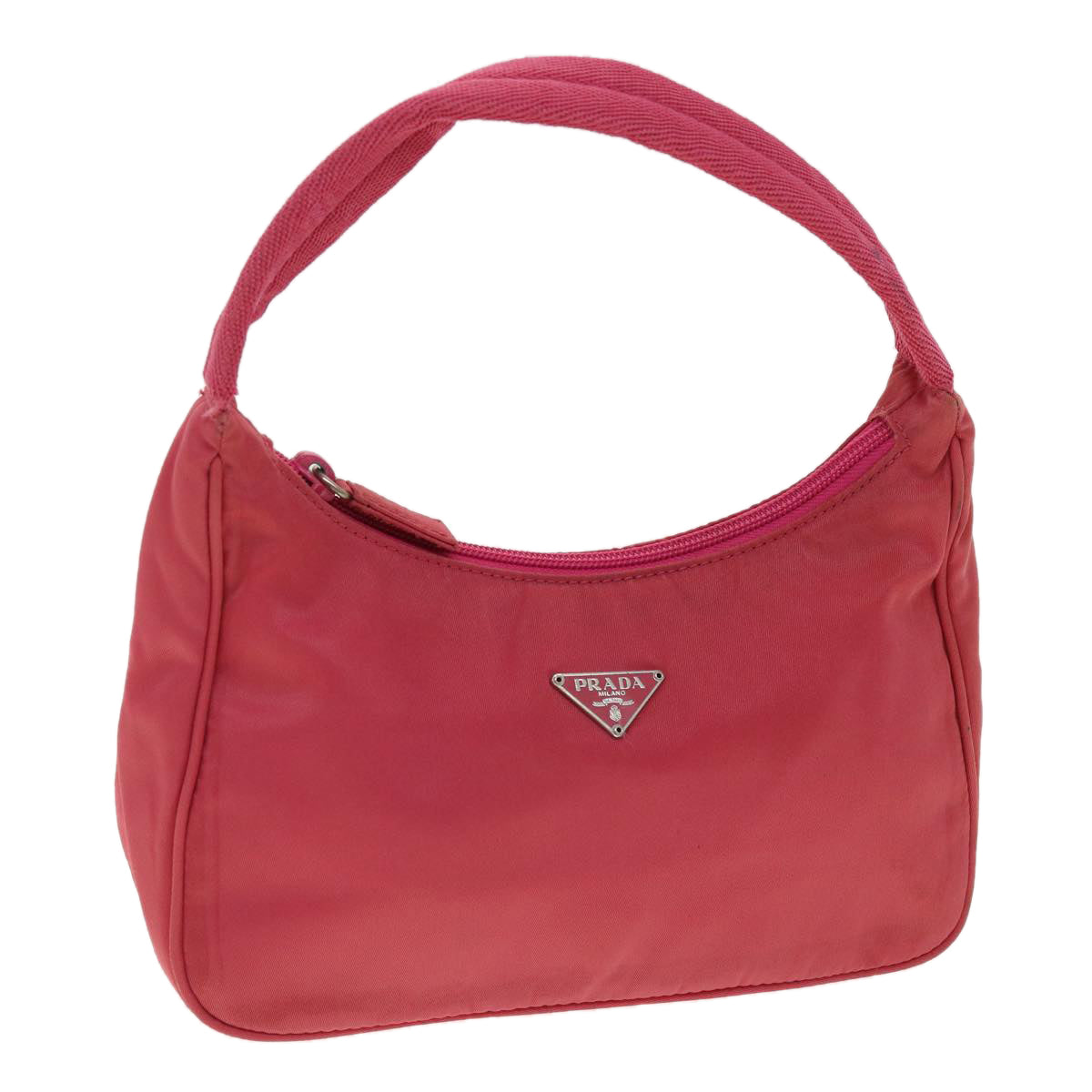 Prada Hand Bag Nylon Pink