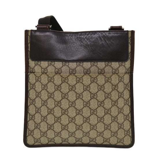 Gucci Leather Canvas Shoulder Bag