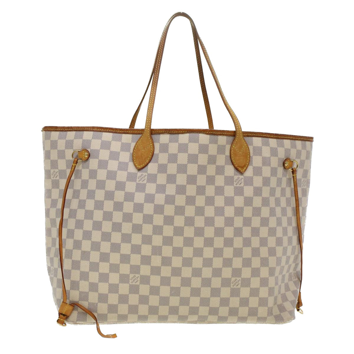 LOUIS VUITTON Damier Azur Neverfull GM Tote Bag LV Auth yk7322
