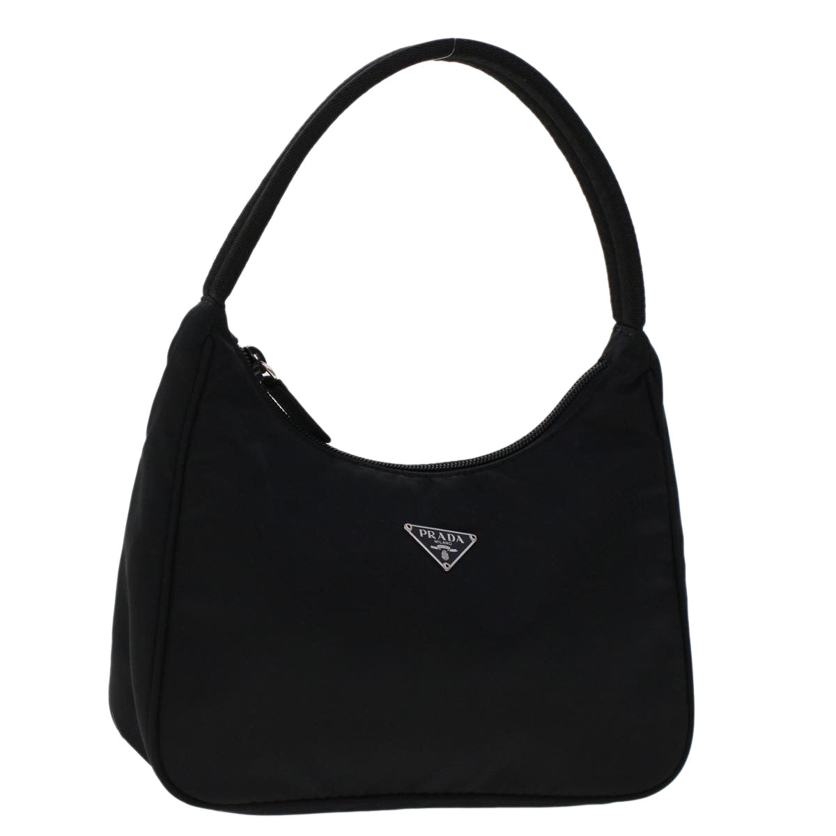 Prada Hand Bag Nylon Black