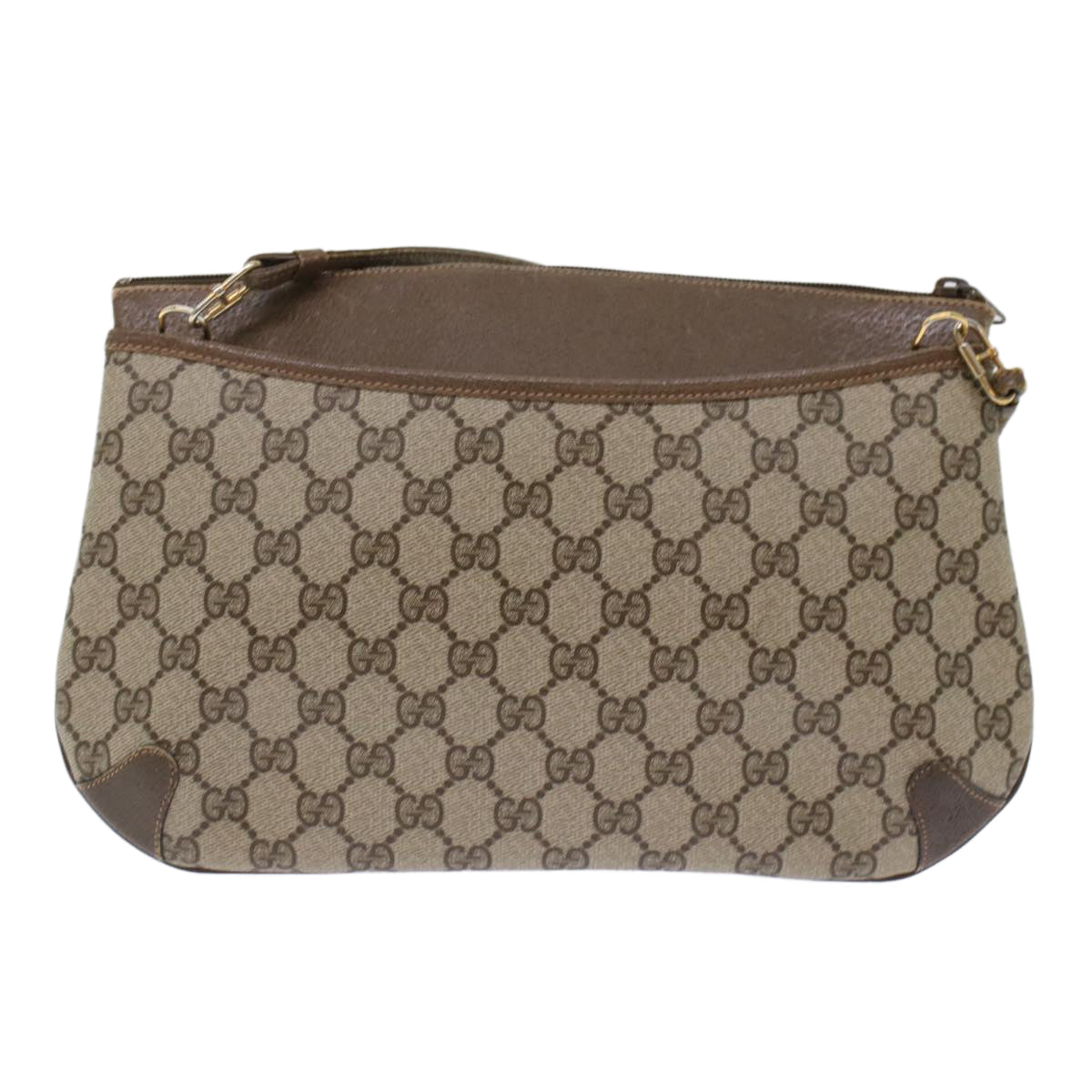 Gucci Leather Canvas Shoulder Bag