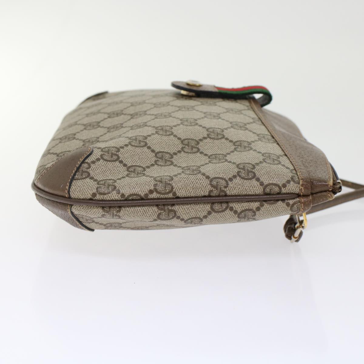 Gucci Leather Canvas Shoulder Bag