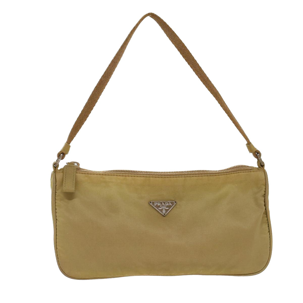 Prada Accessory Pouch Nylon Beige Luxury Handbag