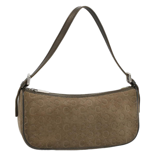 Luxury CELINE C Macadam Canvas Accessory Pouch Brown 9030