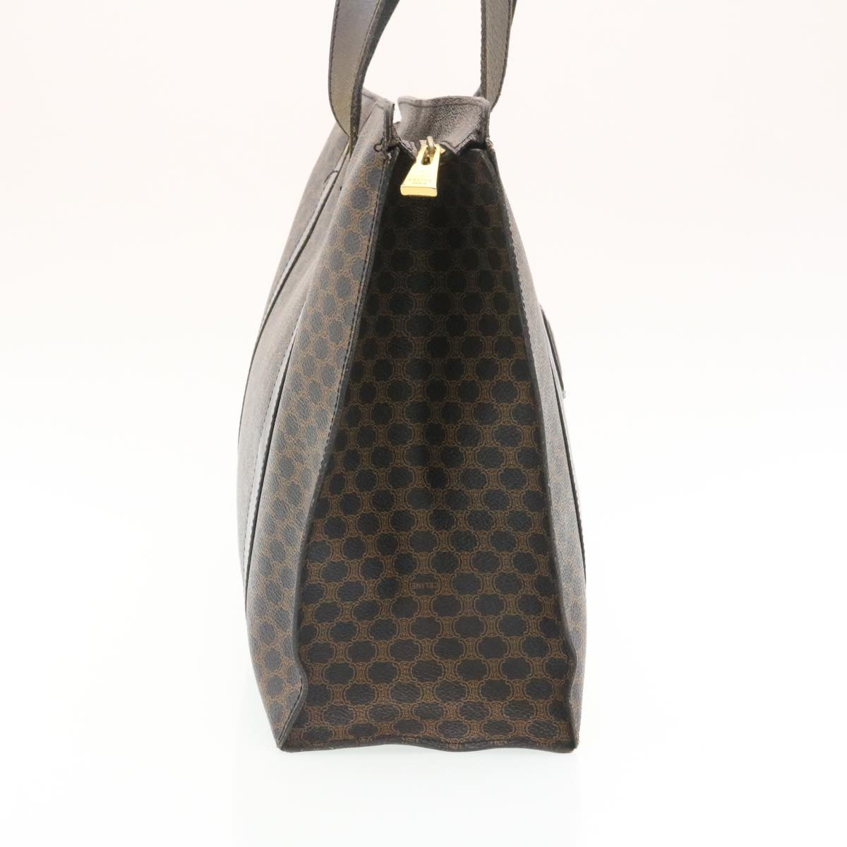 Luxury CELINE Macadam Canvas Tote Bag Black yt711