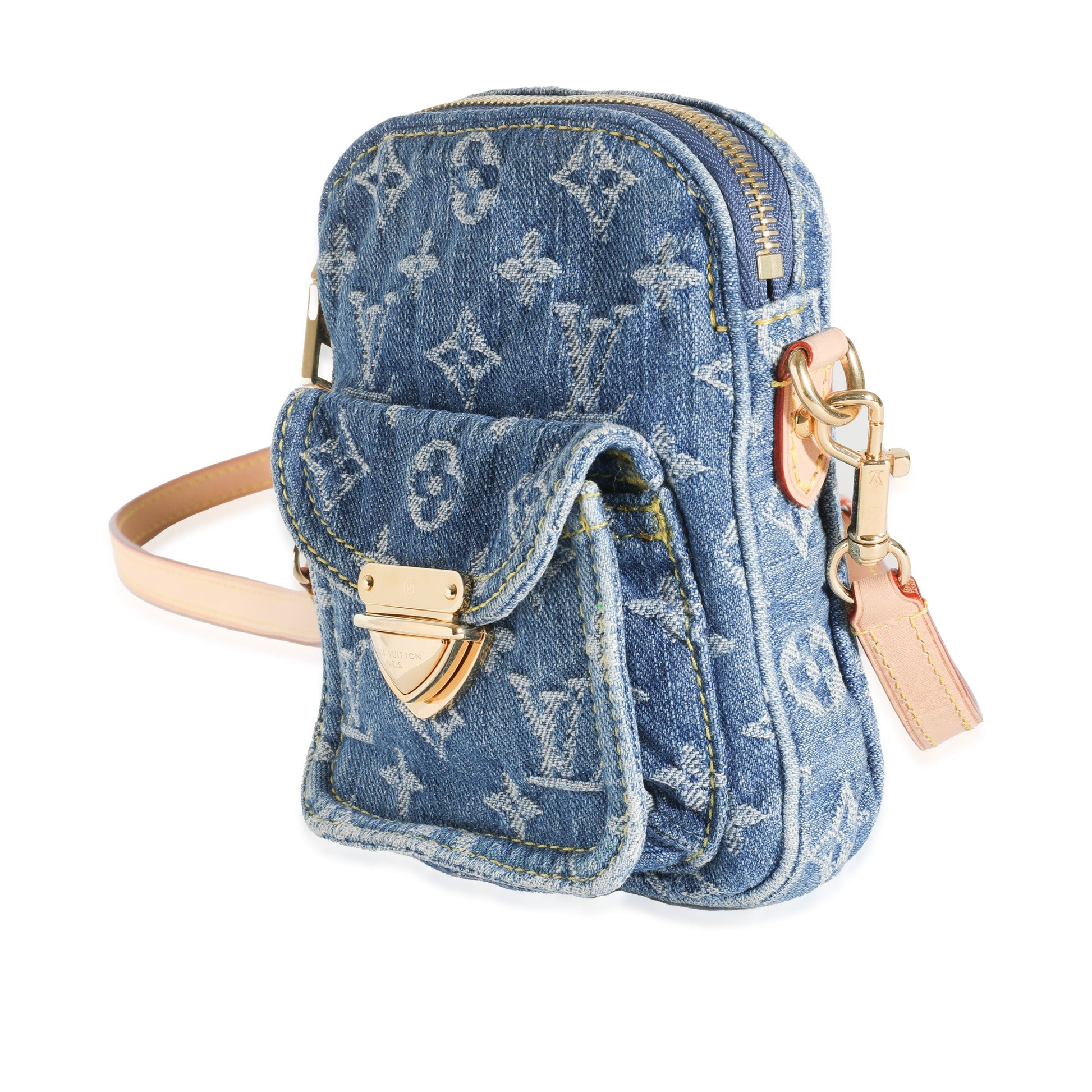  Louis Vuitton Monogram Denim Fairfax Pochette