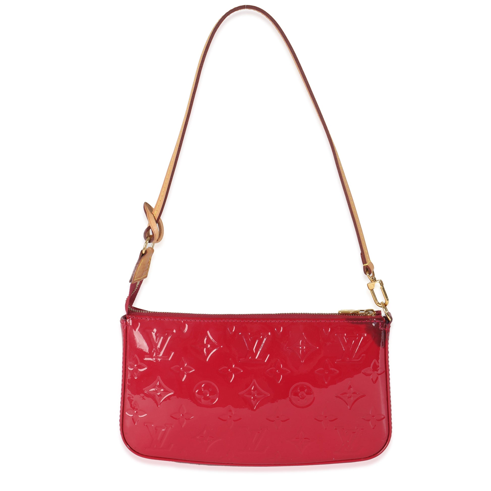  Louis Vuitton Rose Indien Monogram Vernis Pochette Accessoires NM