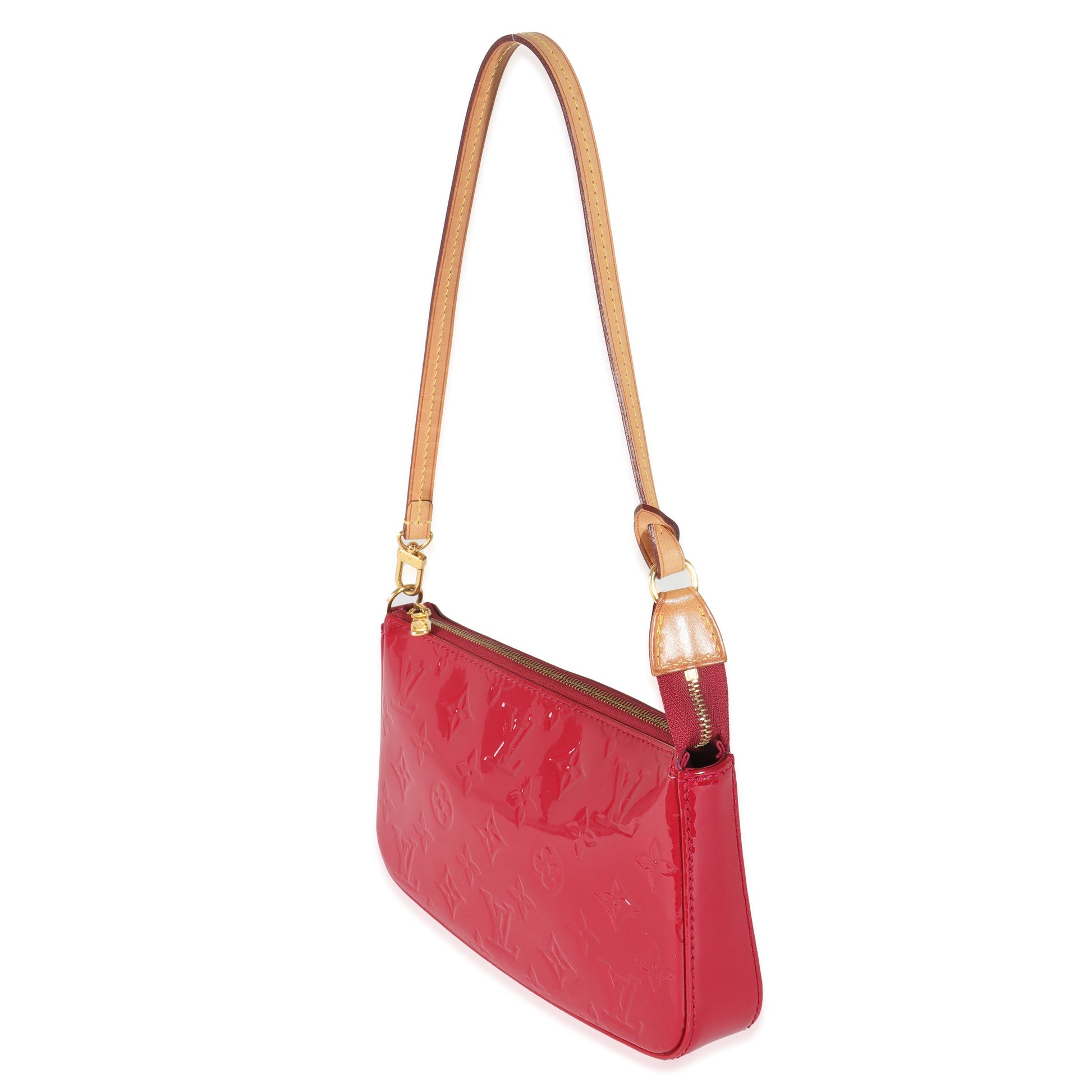  Louis Vuitton Rose Indien Monogram Vernis Pochette Accessoires NM