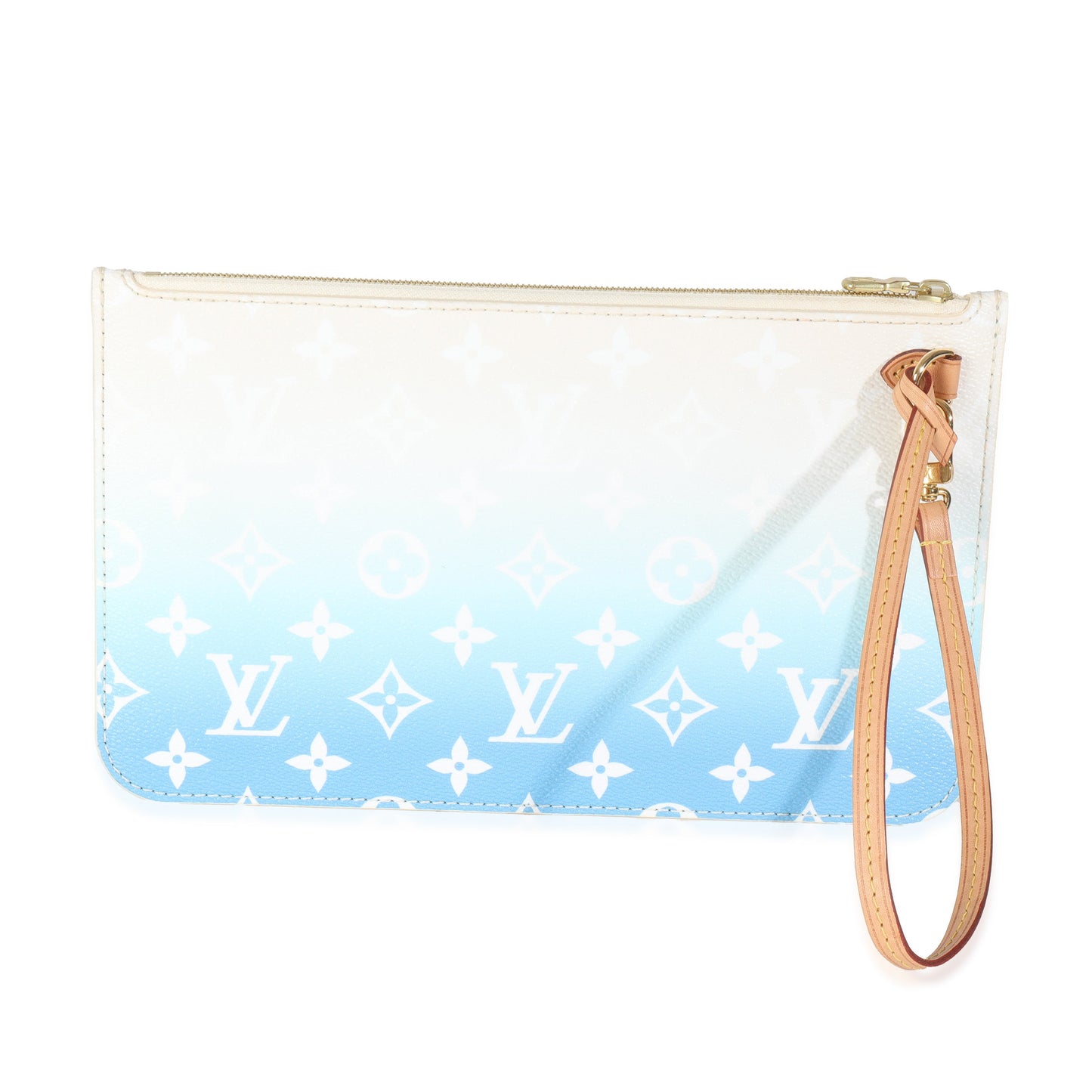 Louis Vuitton Blue By The Pool Monogram Canvas Neverfull Pouch