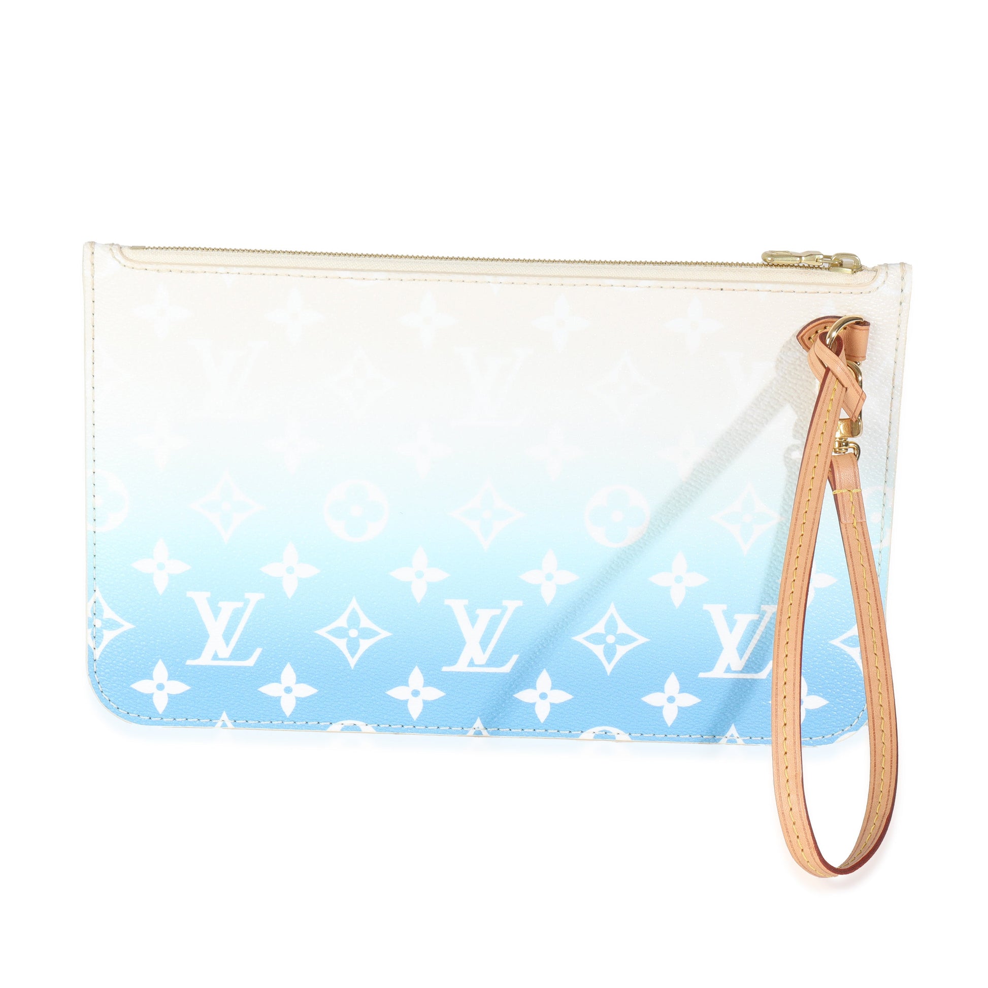 Louis Vuitton Blue By The Pool Monogram Canvas Neverfull Pouch