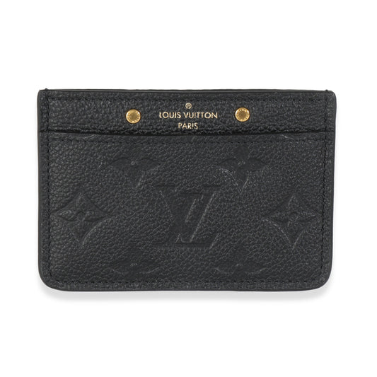 Louis Vuitton Black Monogram Empreinte Credit Card Holder