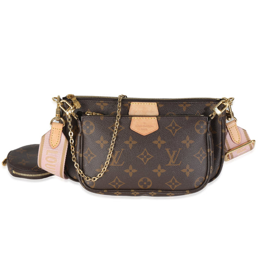 Louis Vuitton Rose Clair Monogram Canvas Multi Pochette Accessoires