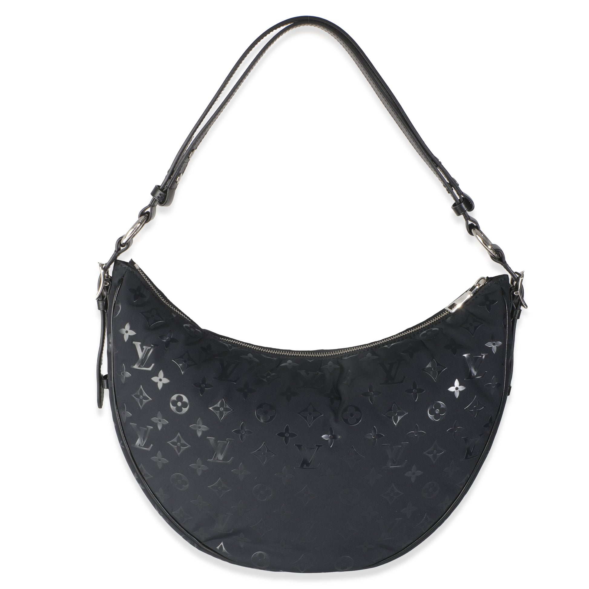 Louis Vuitton Polar Night Nylon Monogram Loop Pocket Hobo