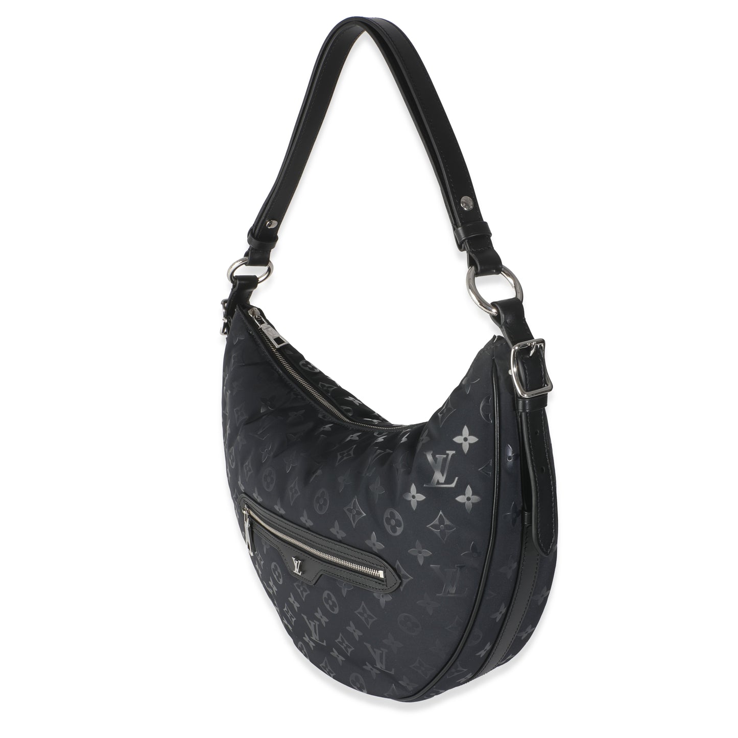 Louis Vuitton Polar Night Nylon Monogram Loop Pocket Hobo