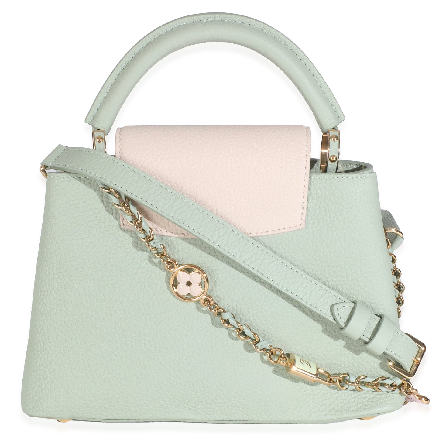 Louis Vuitton Jade Taurillon Flower Capucines BB