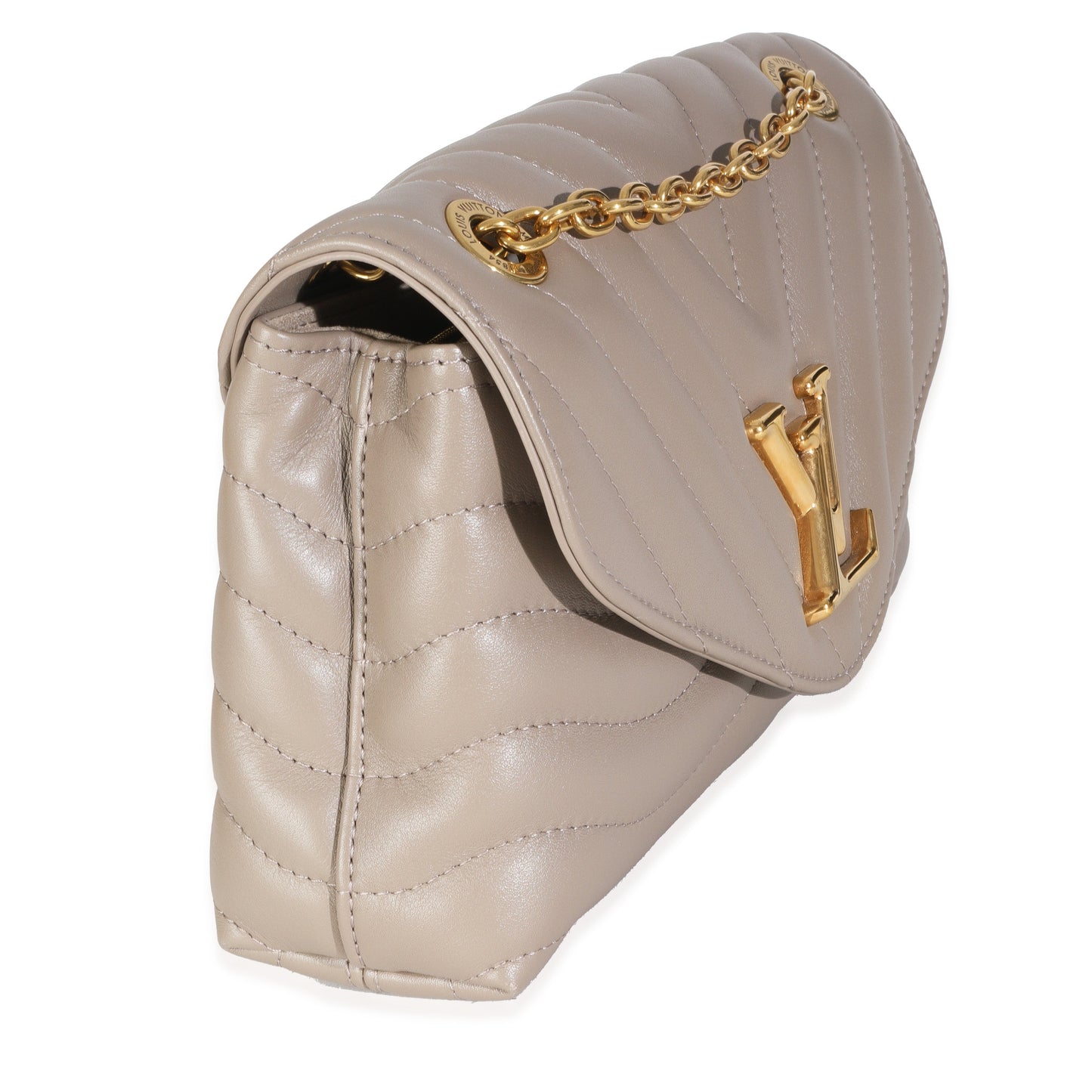 Louis Vuitton Taupe Calf Leather New Wave Chain MM