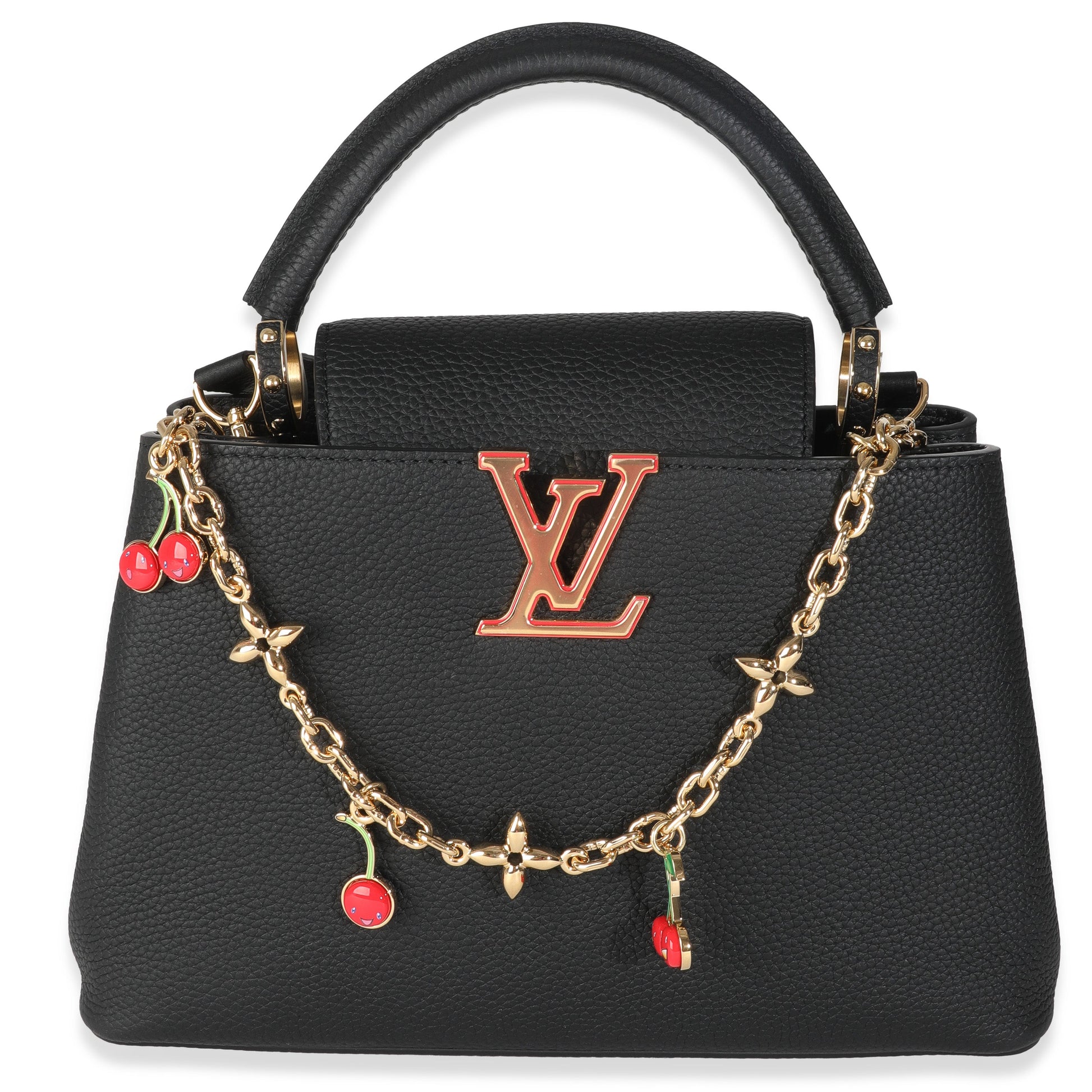 Louis Vuitton x TM Black Taurillon Capucines MM