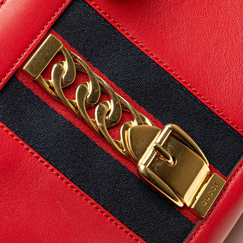 Gucci Sylvie Leather 2way Shoulder Bag