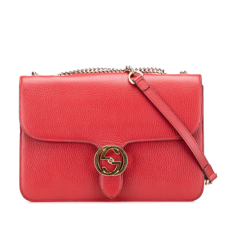Gucci Interlocking G Leather Shoulder Bag